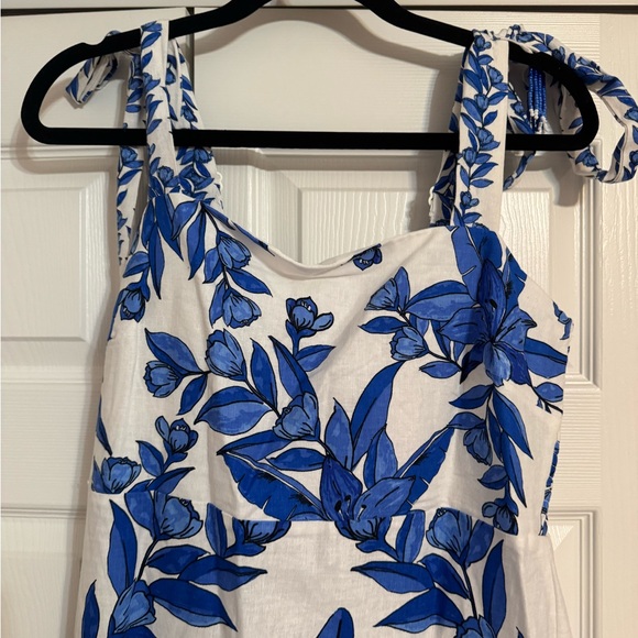 Calypso St Barth Blue and White Floral Dress - Picture 5 of 14